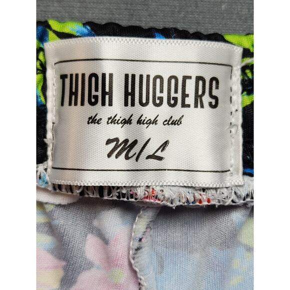Thigh‎ Hugger Lifting Shorts Womens Size M/L The Thigh High Floral Rocket - Picture 3 of 5